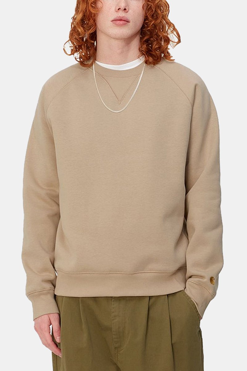Carhartt WIP Chase Sweatshirt (Sable/Gold) | Sweaters