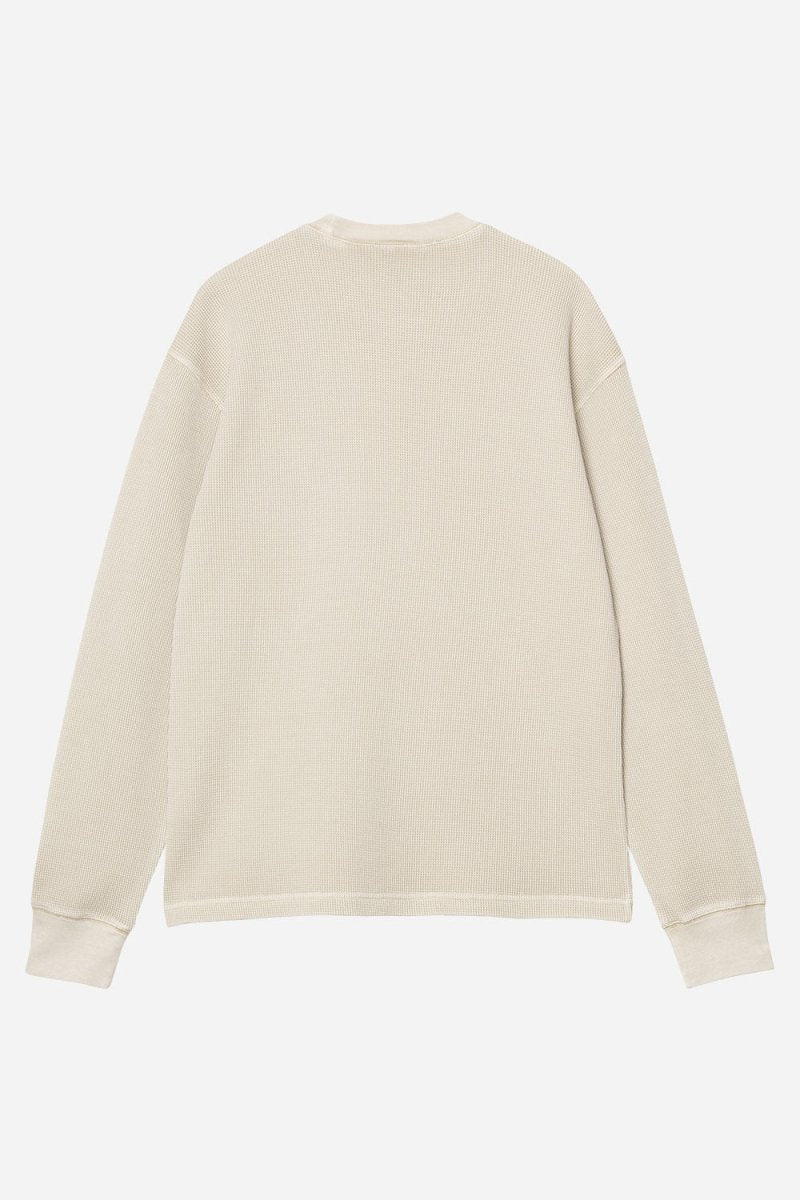Carhartt WIP Long Sleeve Vista Waffle T-Shirt (Fleur De Sel) | T-Shirts