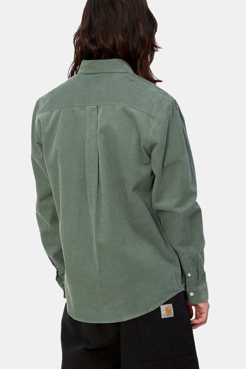 Carhartt WIP Madison Cord Long Sleeve Shirt (Park/Wax) | Shirts