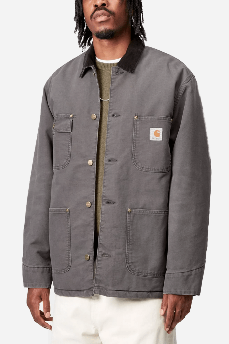 Carhartt WIP OG Chore Coat (Graphite/Black) | Jackets