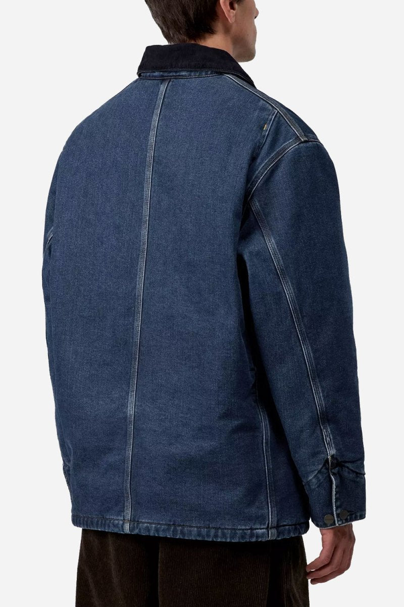Carhartt WIP OG Maitland Denim Chore Coat (Blue/Dark Navy) | Jackets