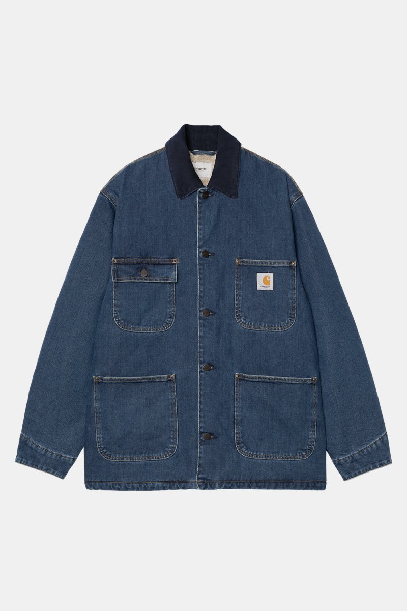 Carhartt WIP OG Maitland Denim Chore Coat (Blue/Dark Navy) | Jackets