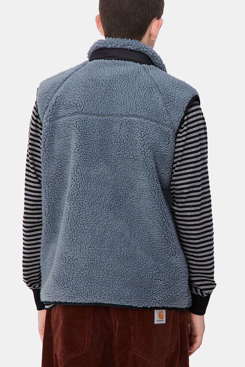 Carhartt WIP Prentis Vest Liner Fleece (Dove Grey/Black) | Sweaters