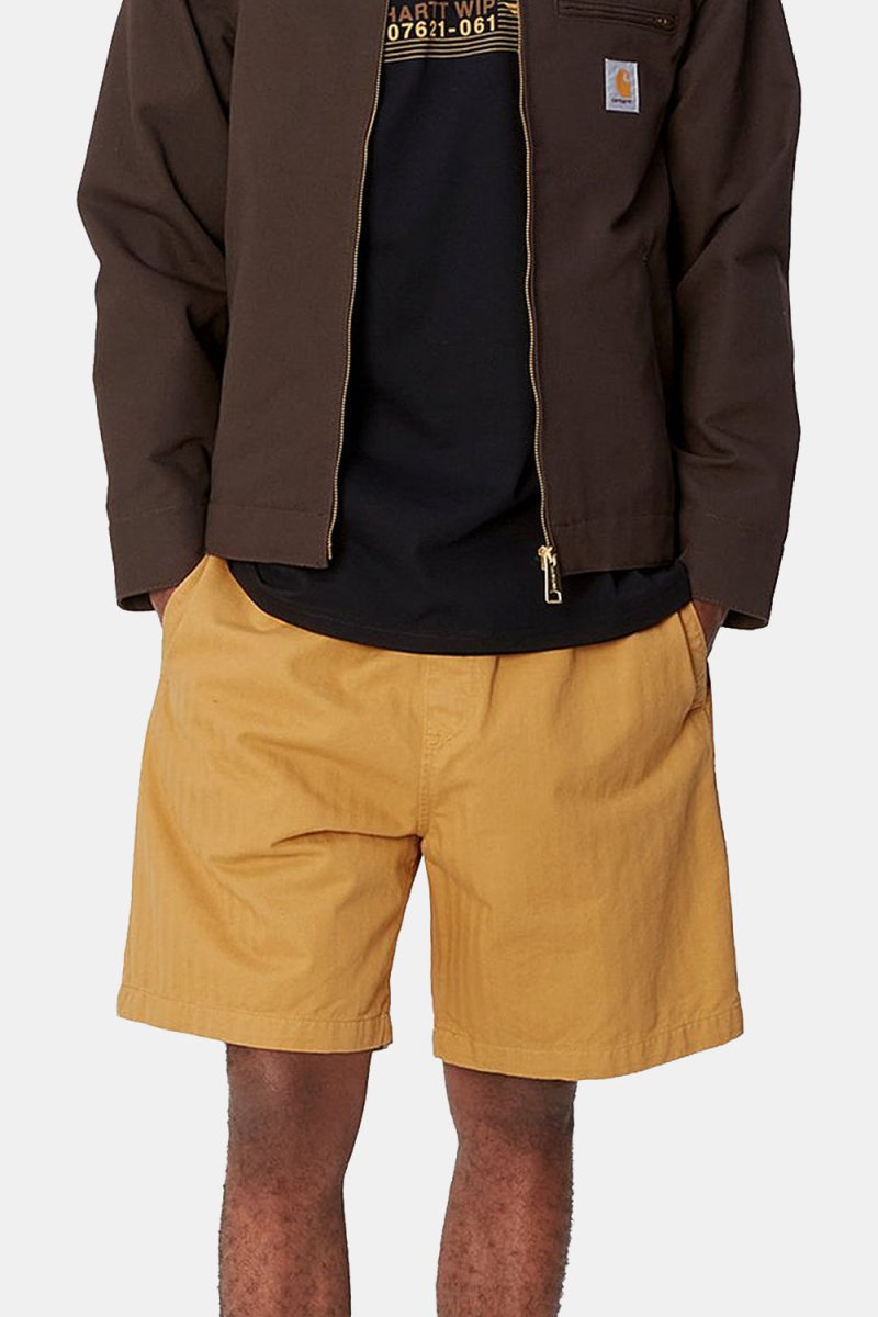 Carhartt WIP Rainer Garment Dyed Shorts (Sunray Yellow) | Shorts
