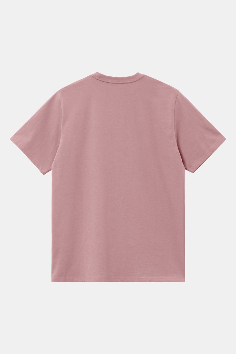 Carhartt WIP Short Sleeve Chase T-Shirt (Glassy Pink/Gold) | T-Shirts