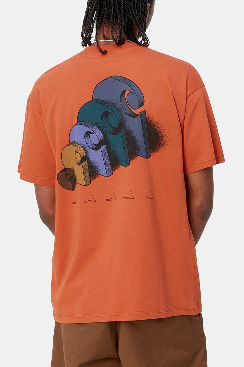 Carhartt WIP Short Sleeve Diagram C T-Shirt (Phoenix Orange) | T-Shirts
