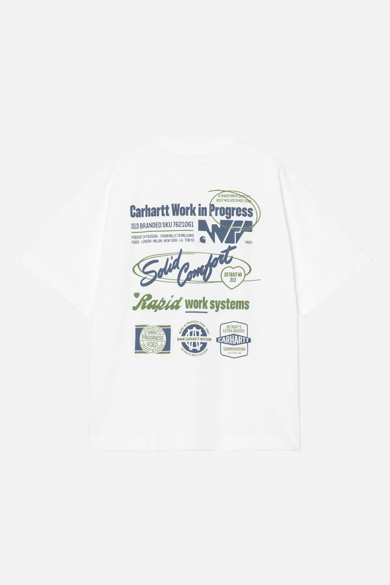 Carhartt WIP Short Sleeve Networks T-Shirt (White) | T-Shirts