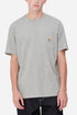 Carhartt WIP 半袖ポケット T シャツ (グレーヘザー) | Tシャツ