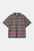 Carhartt WIP 半袖クインビー T シャツ (クインビー ストライプ/シルバー パイン) | Tシャツ