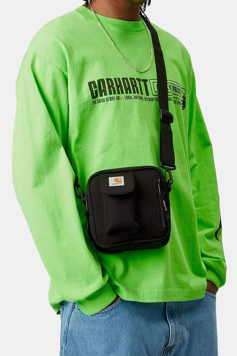Carhartt WIP Small Essentials Recycled Side Bag (Black) | Accessories