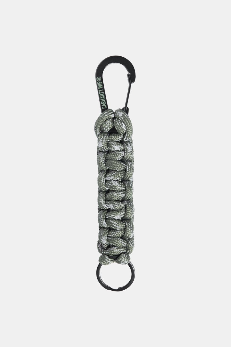 Carhartt WIP Tour Cord Keychain (Smoke Green/Reflective) | keyring