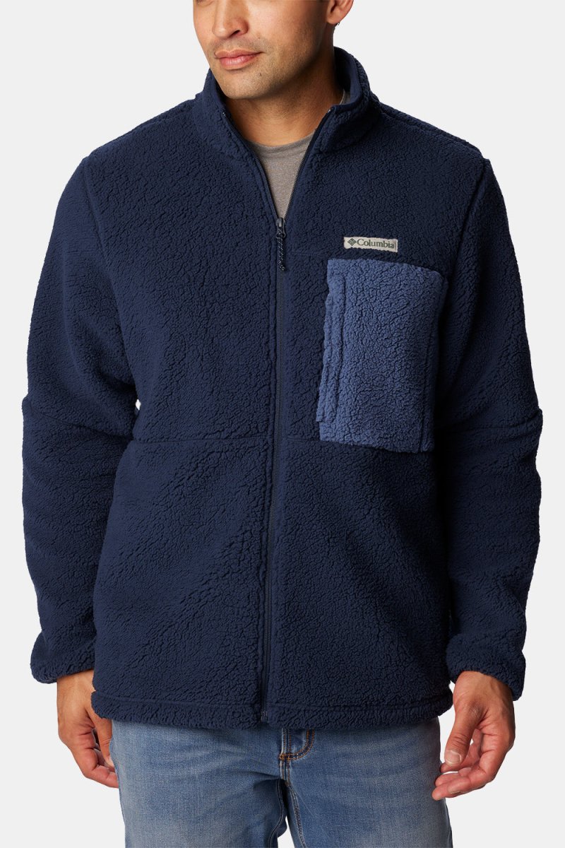 Columbia Mountainside™ Heavyweight Fleece (Collegiate Navy/Dark Mountain) | Sweaters