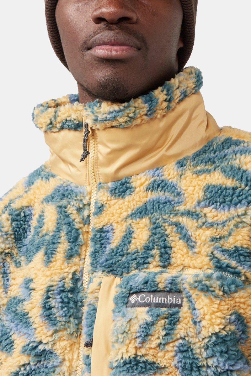 Columbia Winter Pass Print Fleece Full Zip (Light Camel Areca Print) | Sweaters