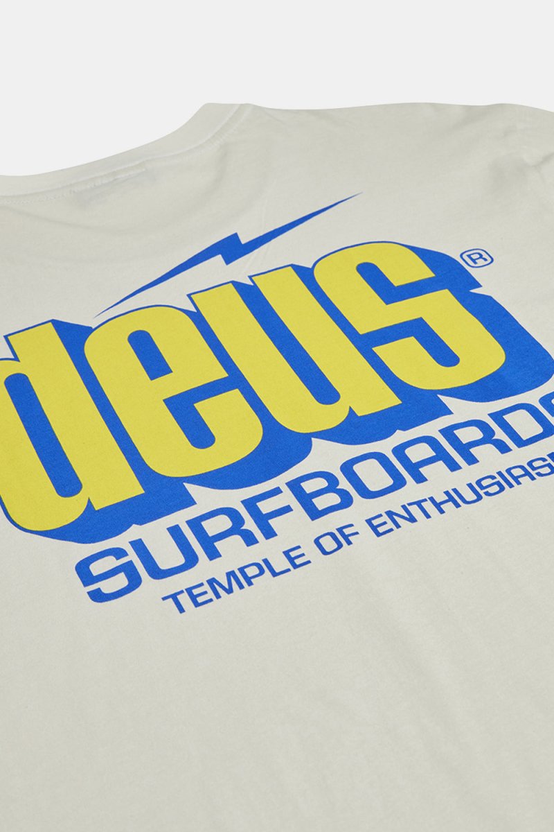 Deus Bolter Tee Organic Cotton T-Shirt (Vintage White) | T-Shirts