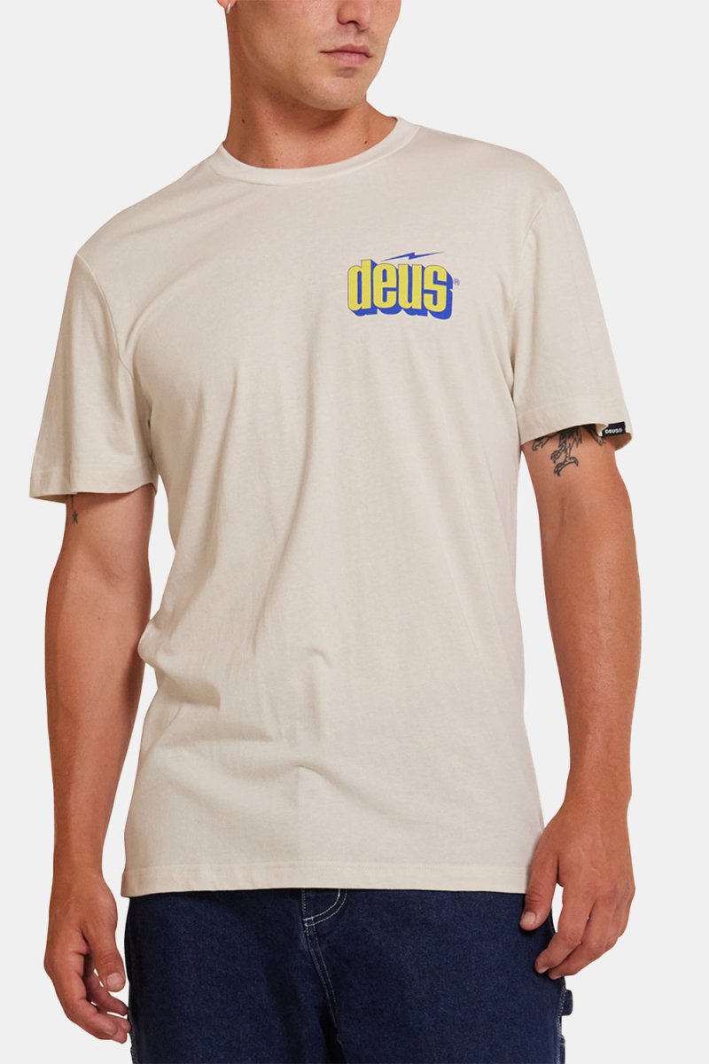 Deus Bolter Tee Organic Cotton T-Shirt (Vintage White) | T-Shirts