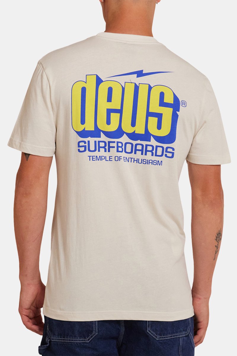 Deus Bolter Tee Organic Cotton T-Shirt (Vintage White) | T-Shirts