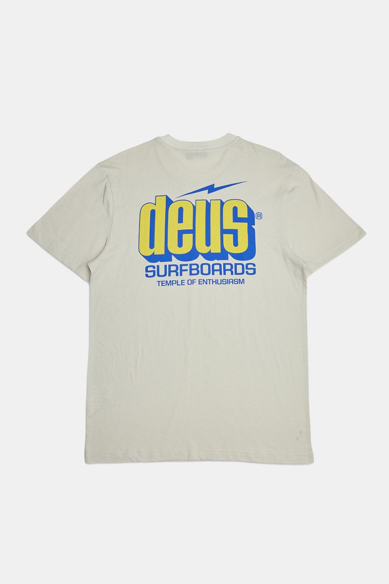 Deus Bolter Tee Organic Cotton T-Shirt (Vintage White) | T-Shirts
