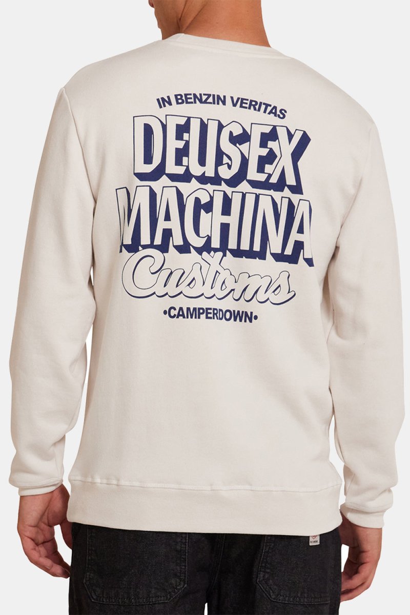 Deus Ever Seen Crew Sweatshirt (Vintage White) | Sweaters