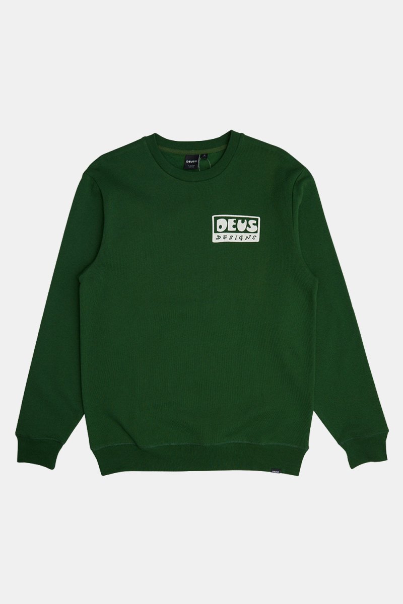 Deus Nice To See You Crew Sweatshirt (Hillside Green) | Sweaters