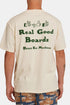 Deus Real Good Tee リサイクル コットン T シャツ (ダーティー ホワイト) | Tシャツ