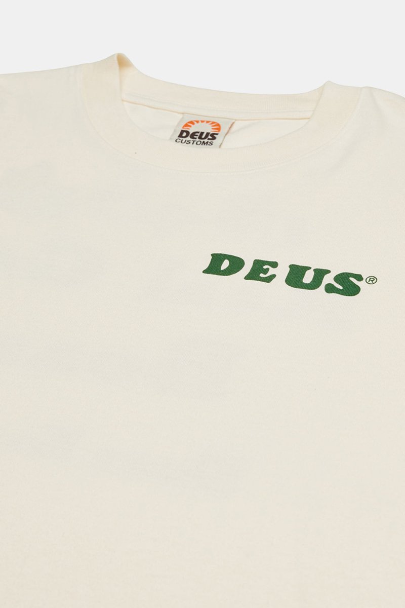 Deus Real Good Tee Recycled Cotton T-Shirt (Dirty White) | T-Shirts