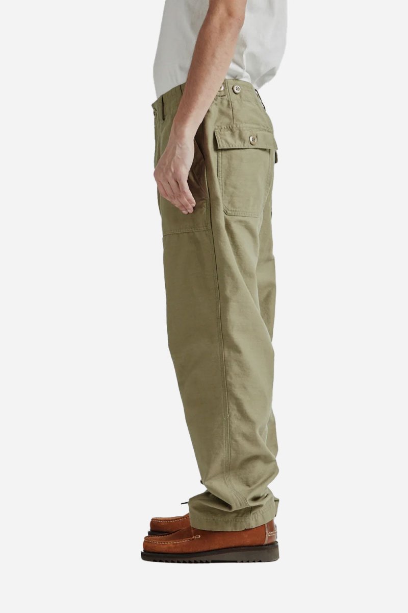 Frizmworks Back Satin Fatigue Pants (Khaki Beige) | Trousers