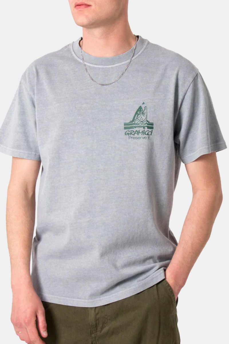 Gramicci Trout T-Shirt (Smokey Slate) | T-Shirts