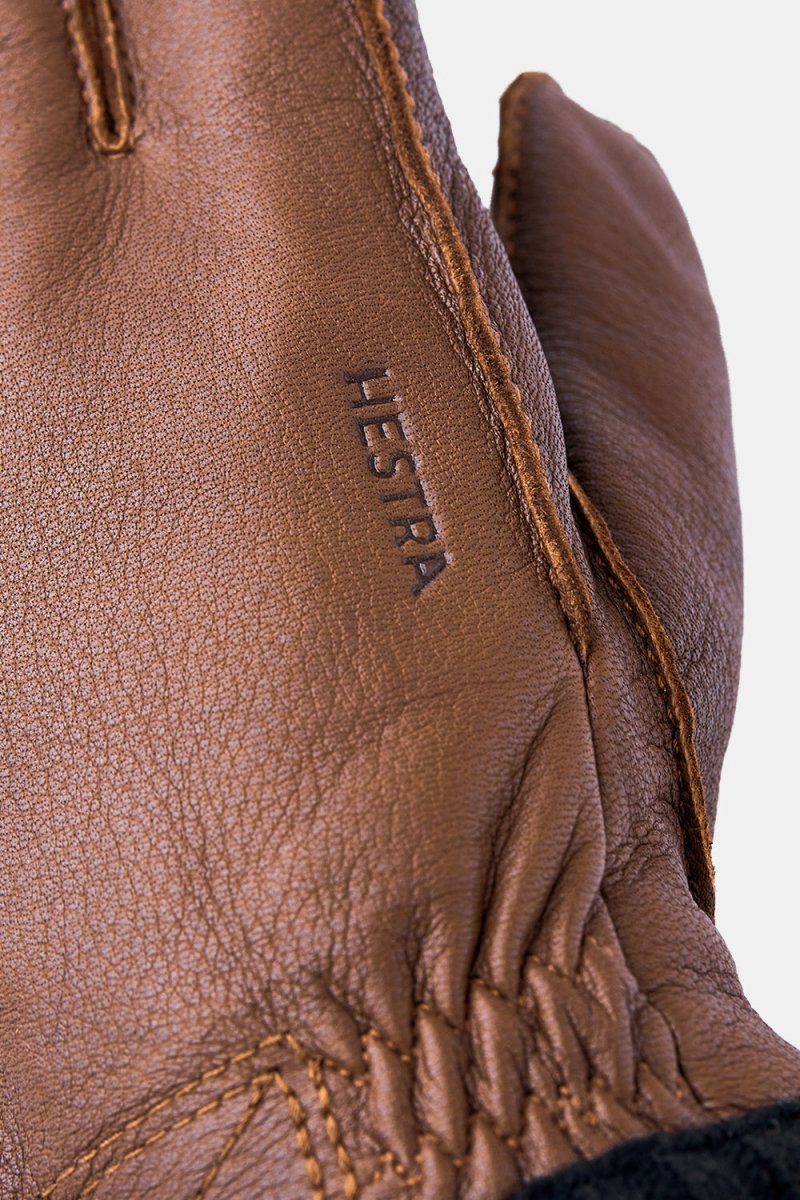 Hestra Deerskin Primaloft Rib Gloves (Chocolate) | Gloves