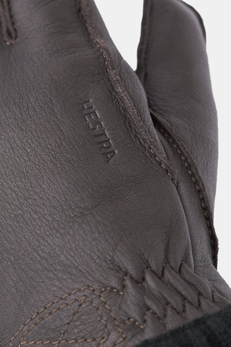 Hestra Deerskin Primaloft Rib Gloves (Dark Brown) | Gloves