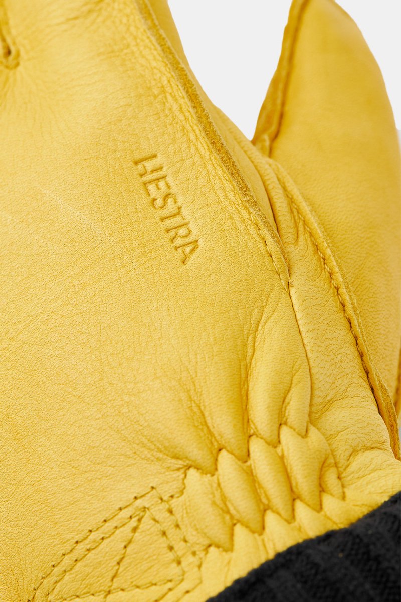 Hestra Deerskin Primaloft Rib Gloves (Natural Yellow) | Gloves