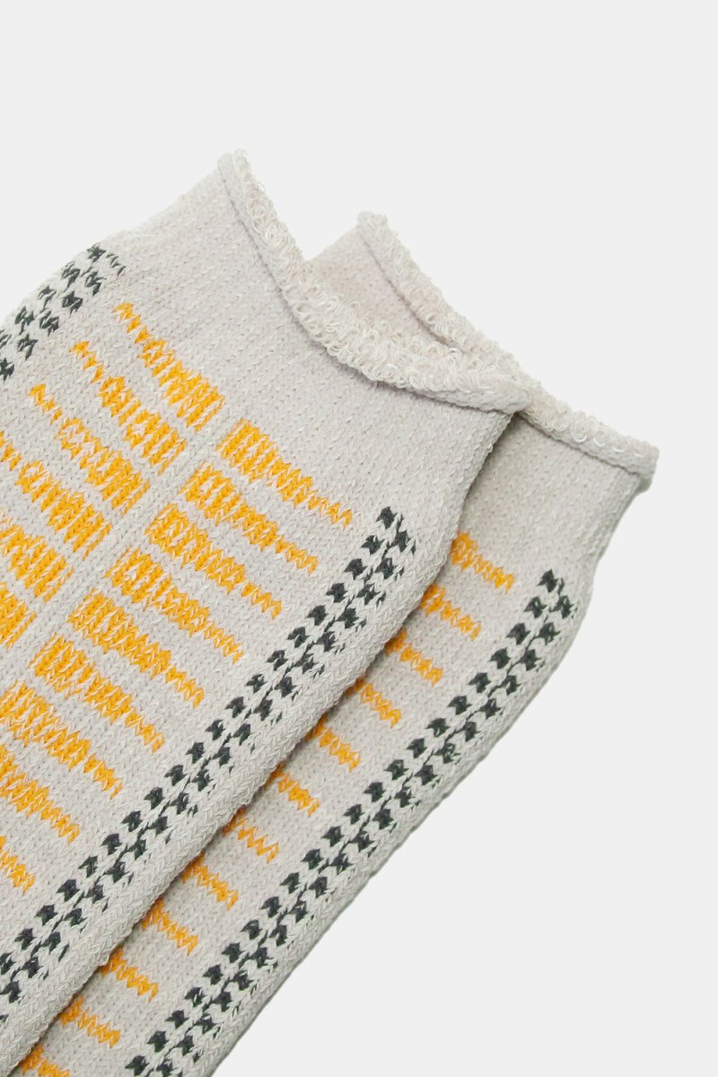 Kinari Plating Pattern Crew Socks (Yellow) | Socks