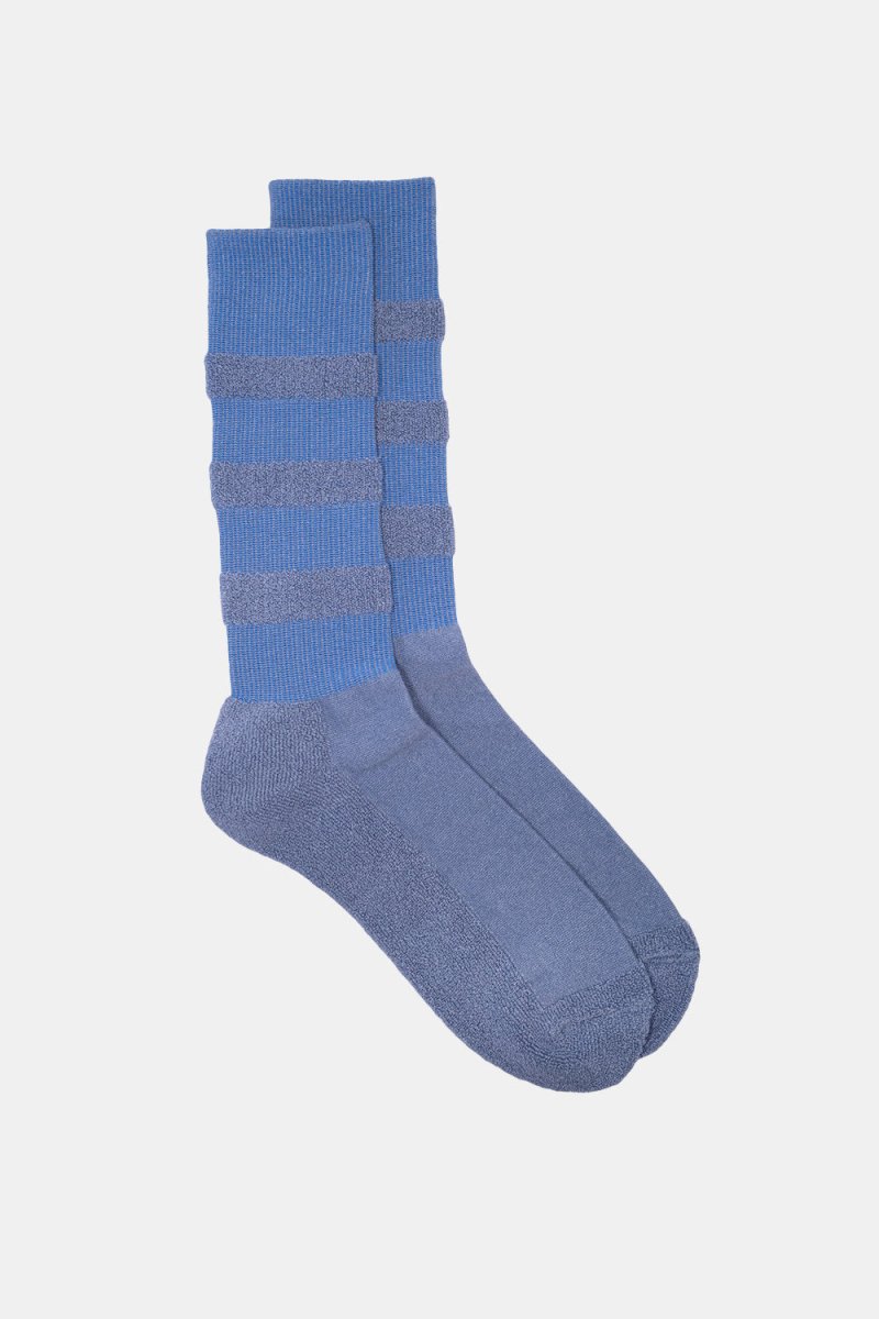 Kinari Recycled Cotton Face Pile Crew Socks (Blue) | Socks