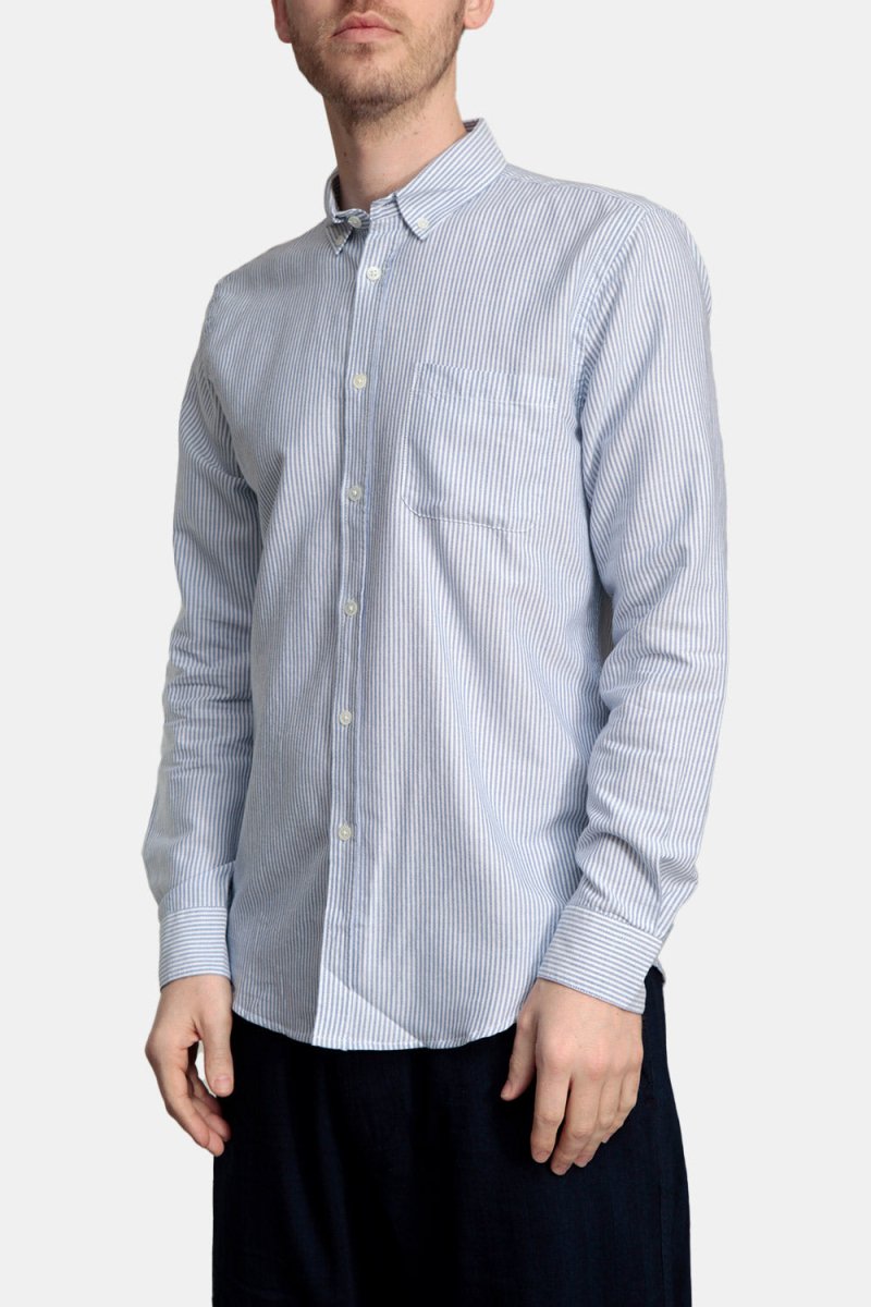 Portuguese Flannel Belavista Stripe Shirt (Blue) | Shirts