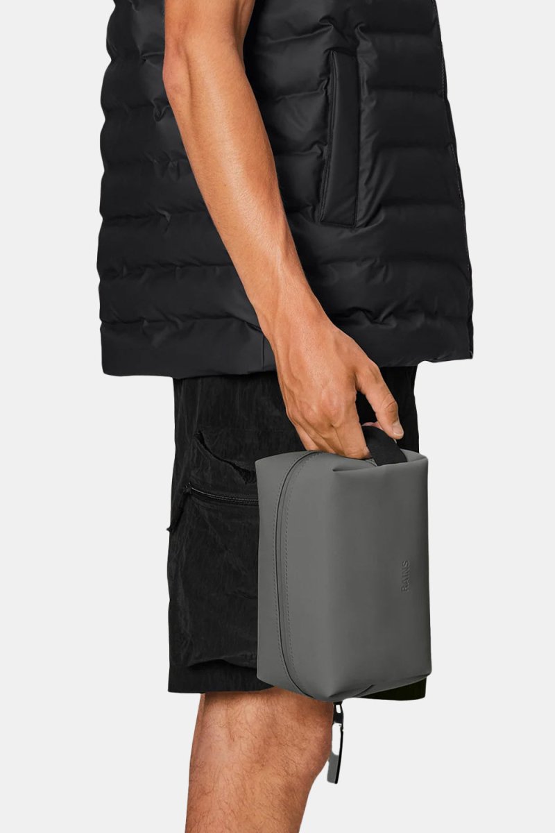 Rains Small Toiletry Wash Bag (Grey) | Luggage