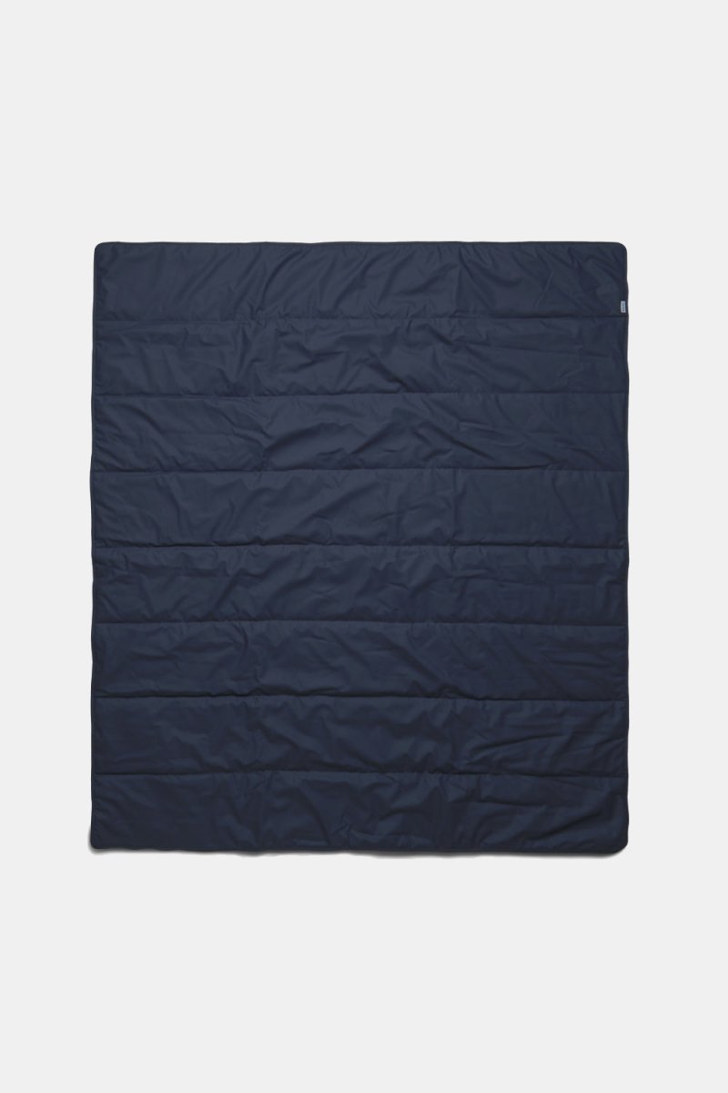 Rains Waterproof Quilted Packable Blanket (Navy) | Lifestyle