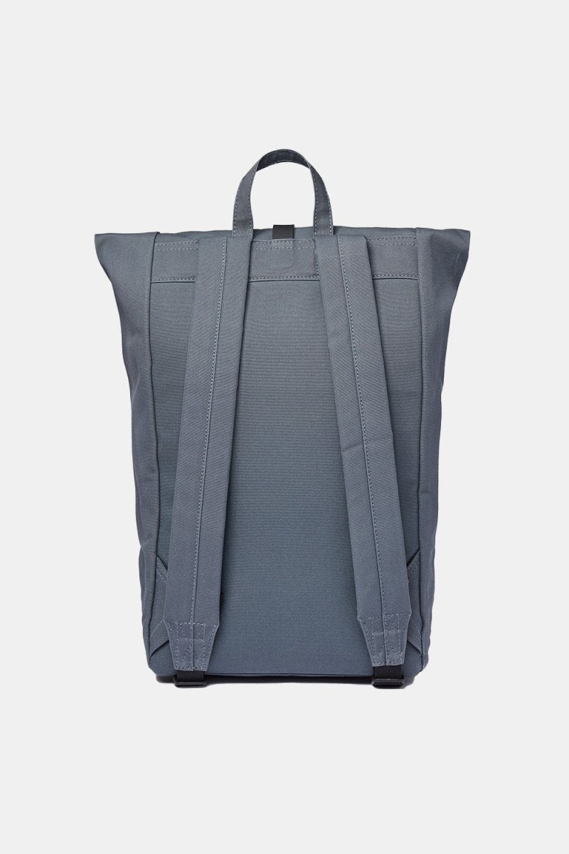 Sandqvist Dante Rolltop Backpack (Dark Slate & Black Leather) | Bags