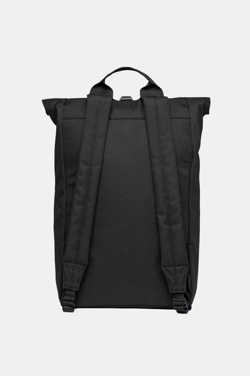 Sandqvist Ground Rolltop L Backpack (Black/Black) | Bags