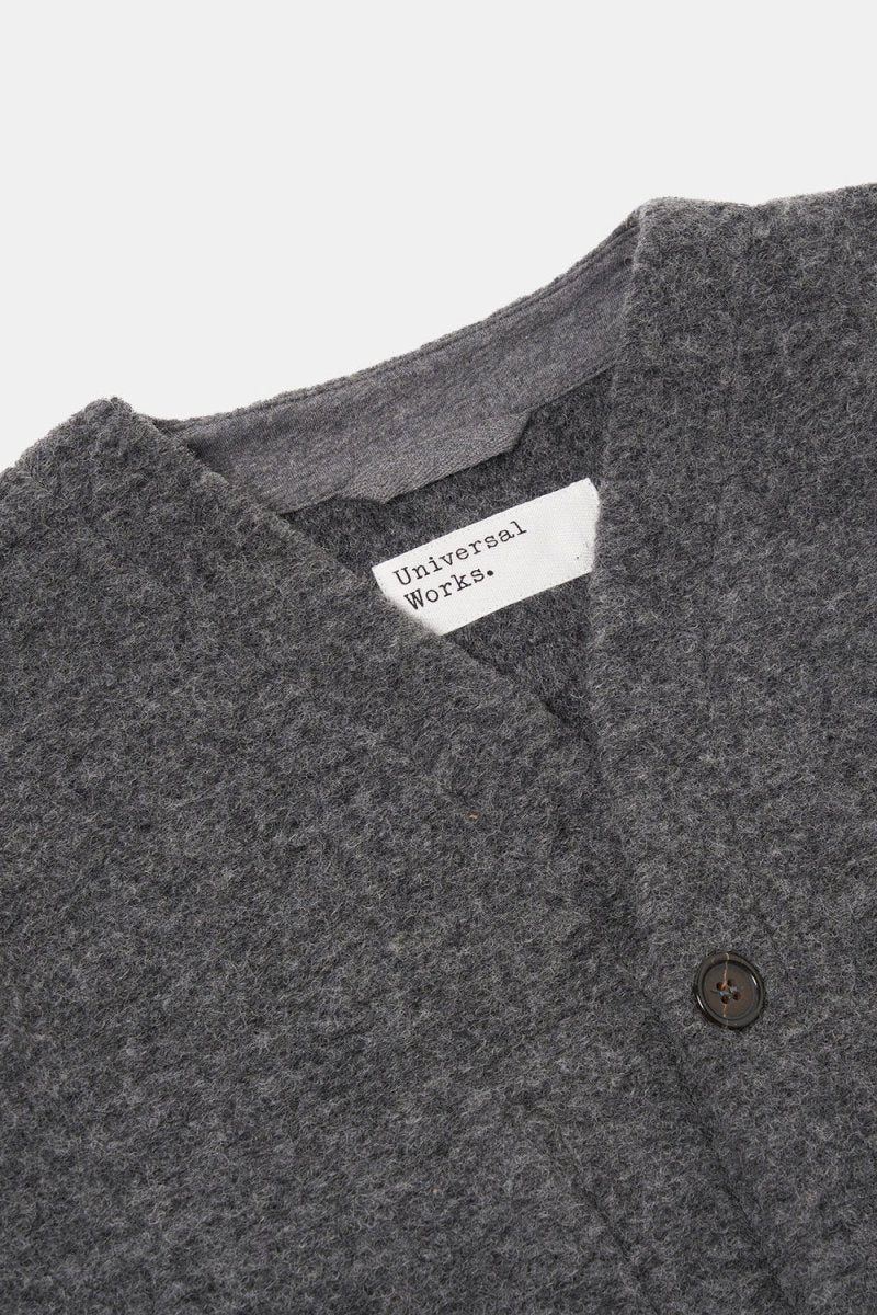 Universal Works Cardigan (Grey Marl) | Sweaters