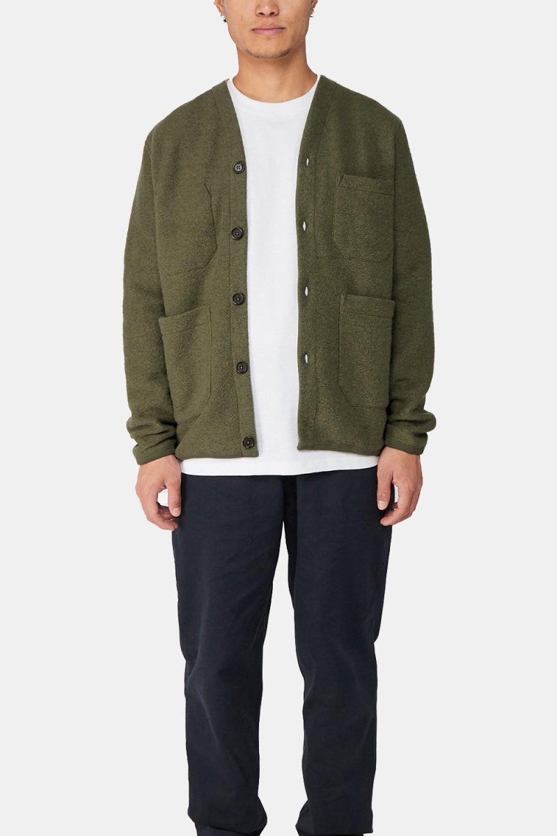 Universal Works Cardigan (Lovat Green) | Sweaters