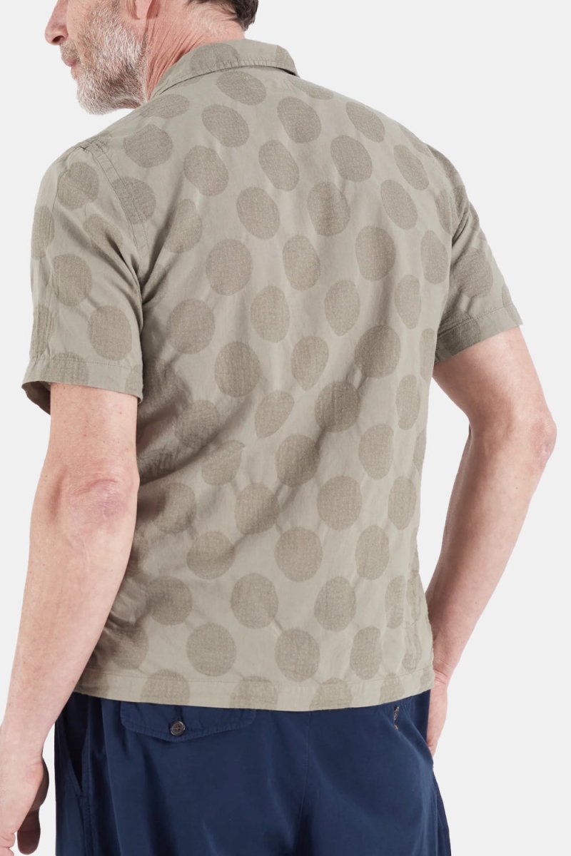 Universal Works Dot Cotton Road Shirt (Light Olive) | Shirts