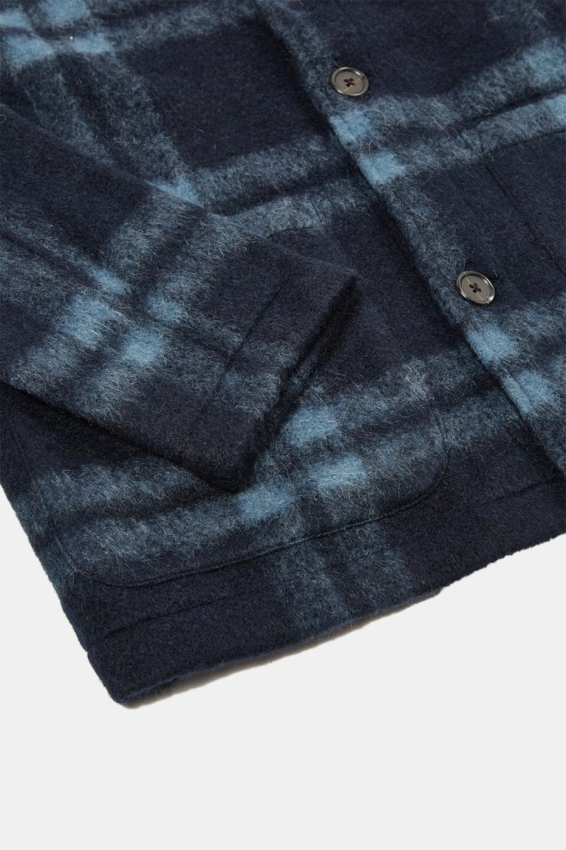 Universal Works Field Jacket (Navy Soft Wool Fleece) | Jackets