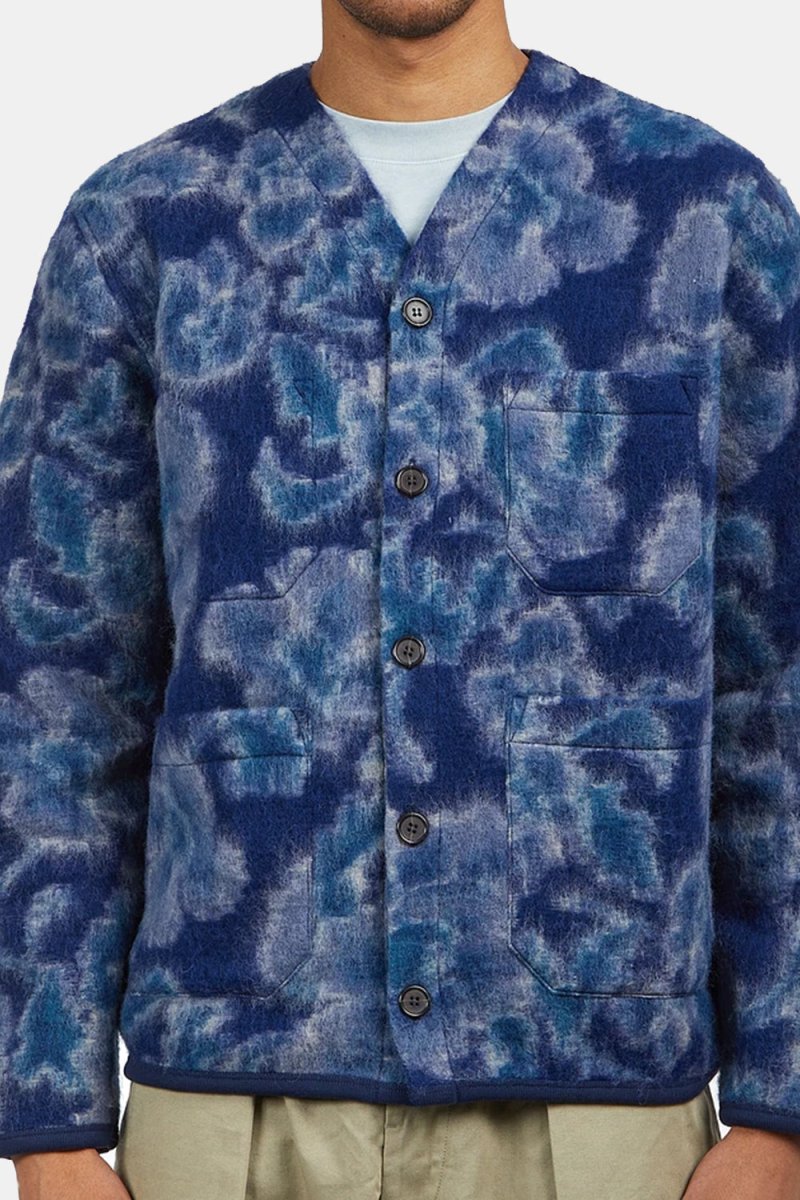 Universal Works Flower Fleece (Navy) | Sweaters