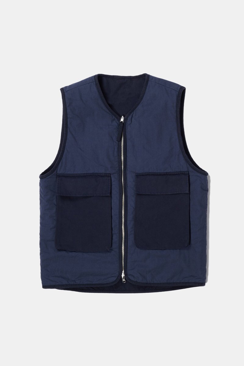 Universal Works Insulated Hangout Gilet (Navy) | Vests