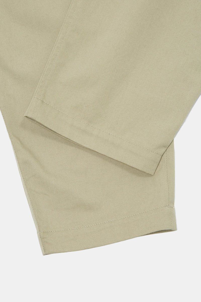Universal Works Pleated Track Pant (Stone) | Trousers