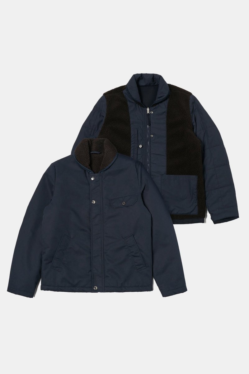 Universal Works Reversible N1 Jacket (Navy/Brown) | Jackets