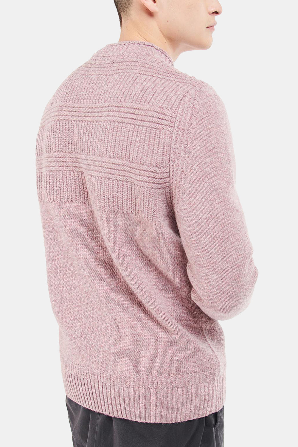 Barbour White Label Amherst Crew Sweatshirt (Pink Cinder) | Number Six