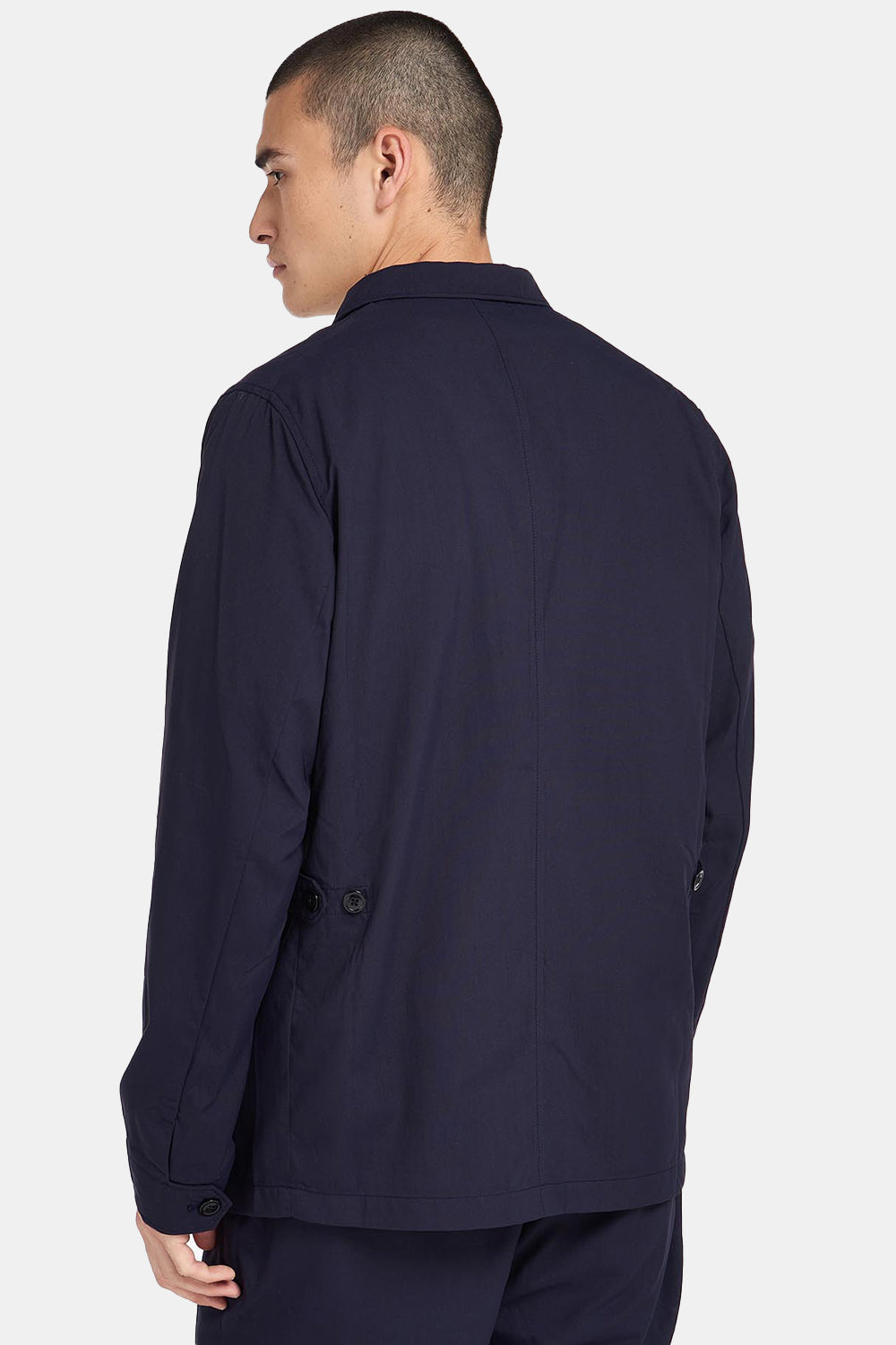 Barbour White Label Nelson Overshirt (Night Sky) | Number Six