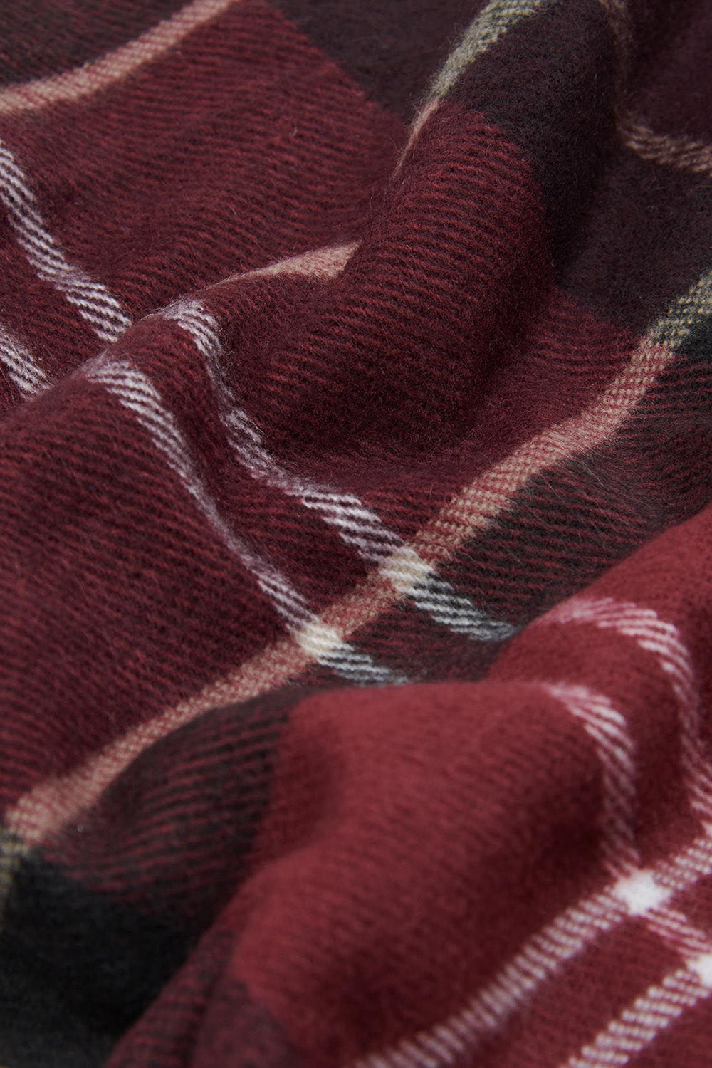 Barbour Galingale Tartan Scarf (Winter Red) | Number Six