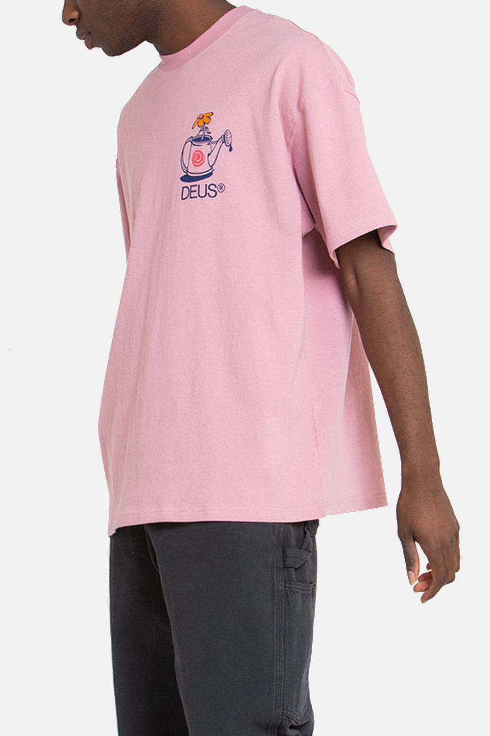 Deus Trust Oversized Organic Cotton T-shirt (Zephyr Pink) | Number Six