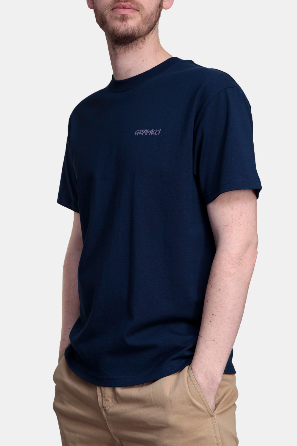 Gramicci Trunk T-Shirt (Navy Blue) | Number Six